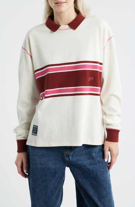 Damson Madder Stripe Organic Cotton Rugby Top