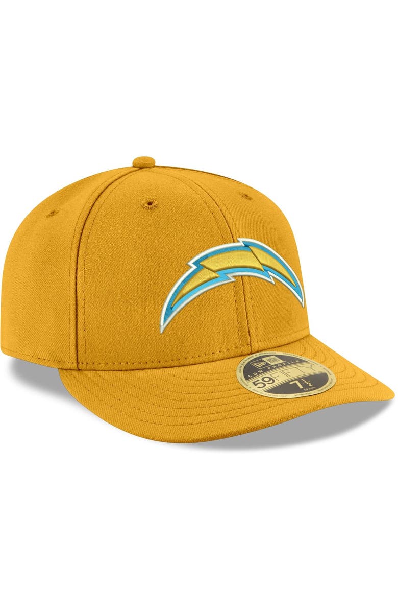 New Era Men's New Era Gold Los Angeles Chargers Omaha Low Profile 59FIFTY Fitted Team Hat, Alternate, color, 