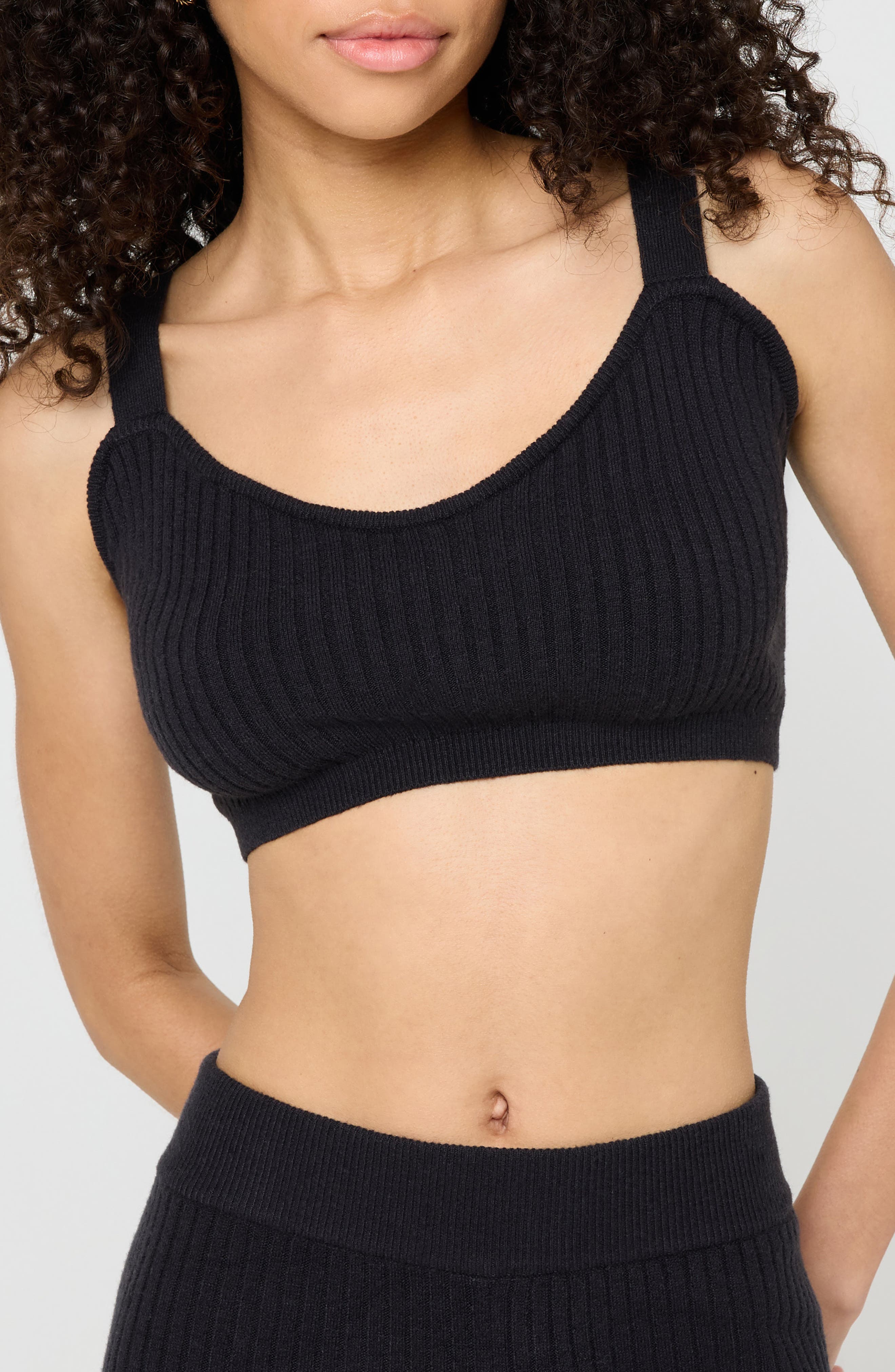 Spiritual Gangster Sofia Ribbed Sweater Bralette