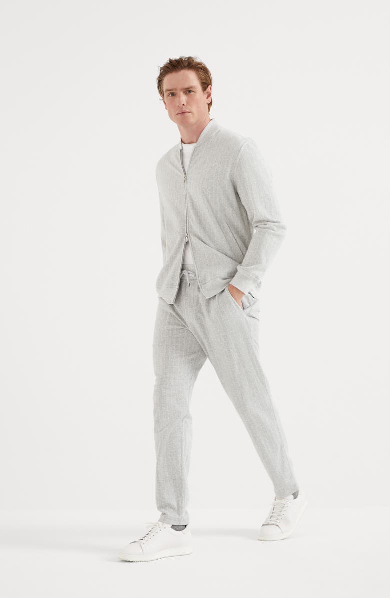 Brunello Cucinelli Double cloth trousers, Alternate, color, 