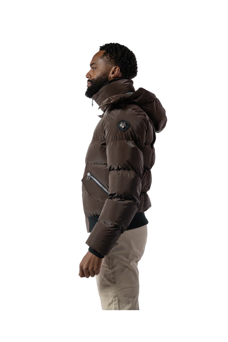 Men's Woody Bomber Quilted Coat, Alternate, color, MOCHA DIAMOND