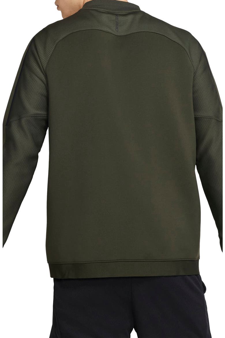 Pro Dri-FIT Zip Fleece Jacket, Alternate, color, SEQUOIA/ SEQUOIA