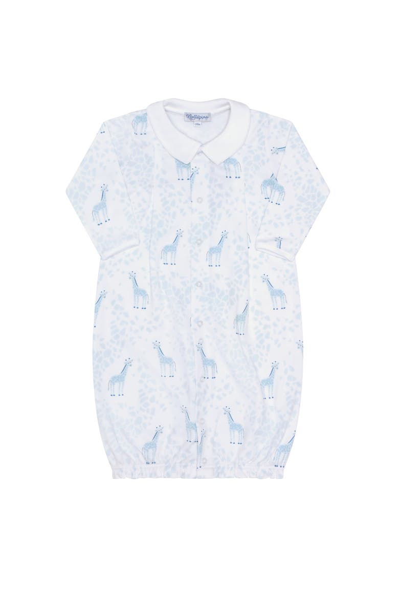 Blue Giraffe Print Converter Gown - Baby, Alternate, color, Blue