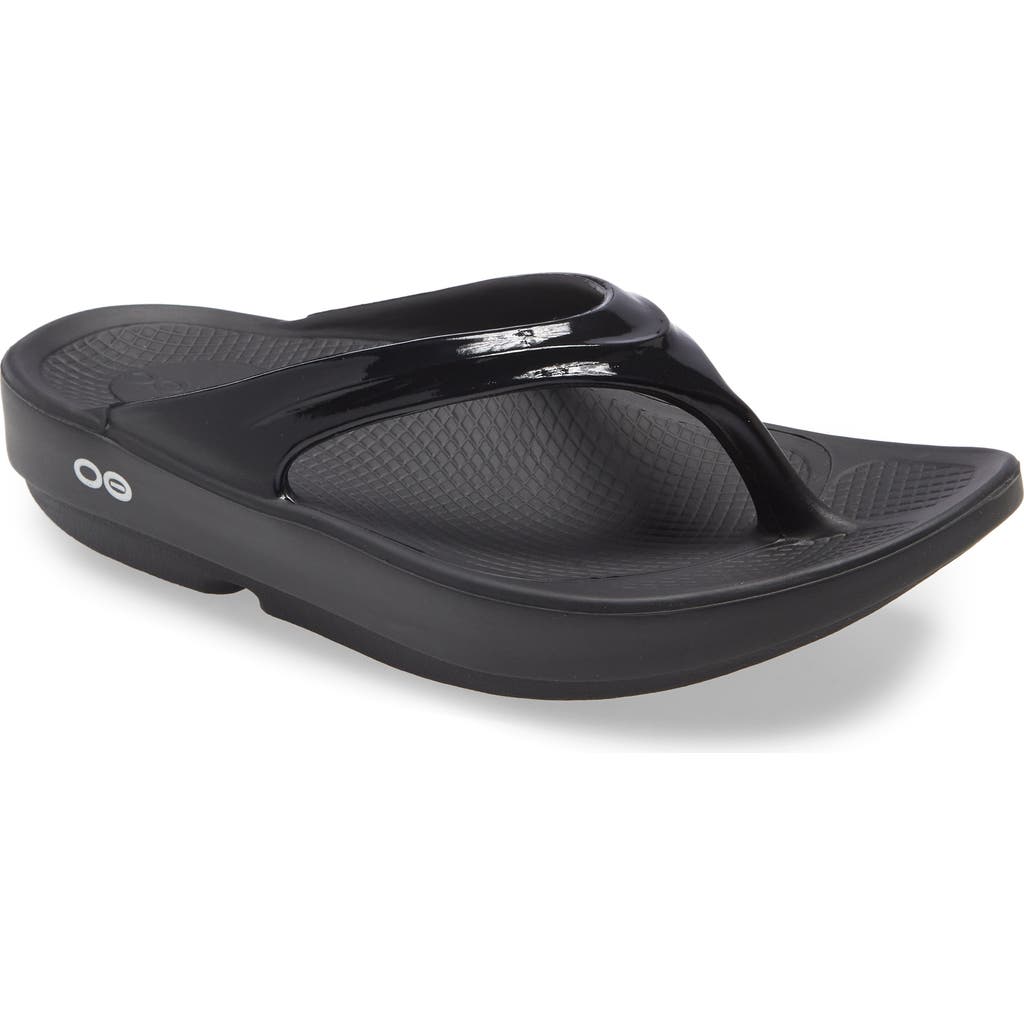 Oofos OOlala Flip Flop in Black/Black  product