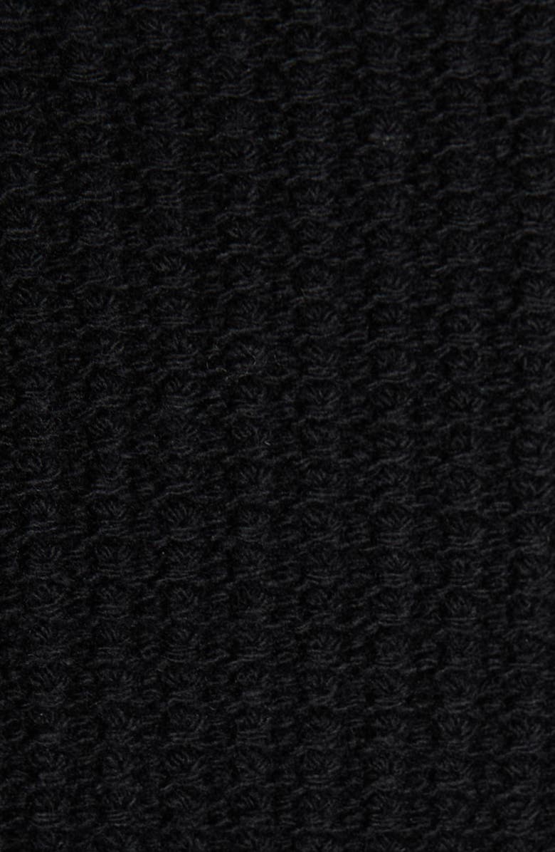 Moncler Double Breasted Knit & Quilted Down Longline Cardigan, Alternate, color, Black