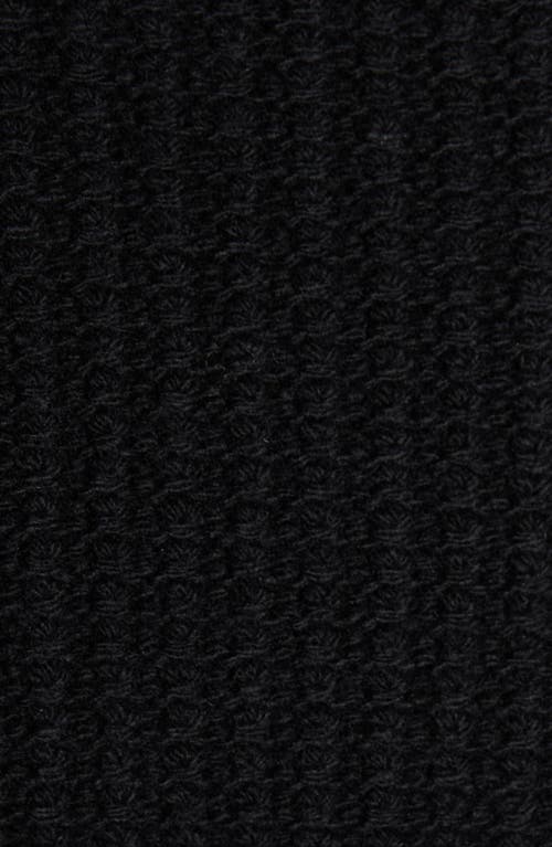 Moncler Double Breasted Knit & Quilted Down Longline Cardigan In Black