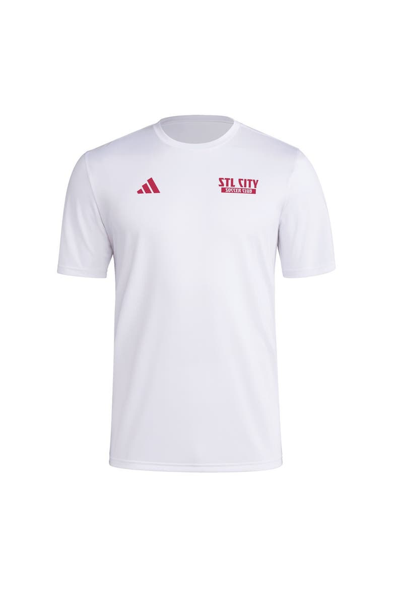 Men's adidas White St. Louis City SC Local Wrap T-Shirt, Alternate, color, White