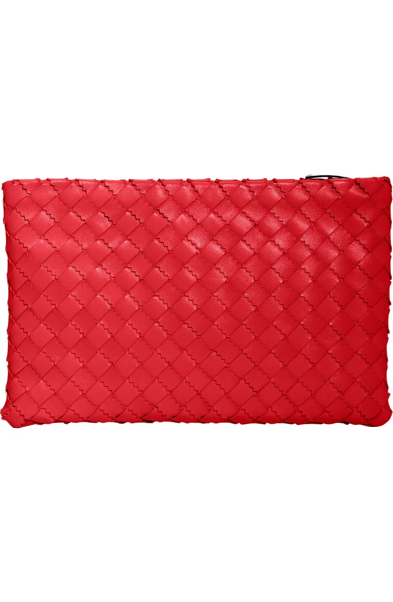 Bottega Veneta Intrecciato Leather Pouch, Alternate, color,