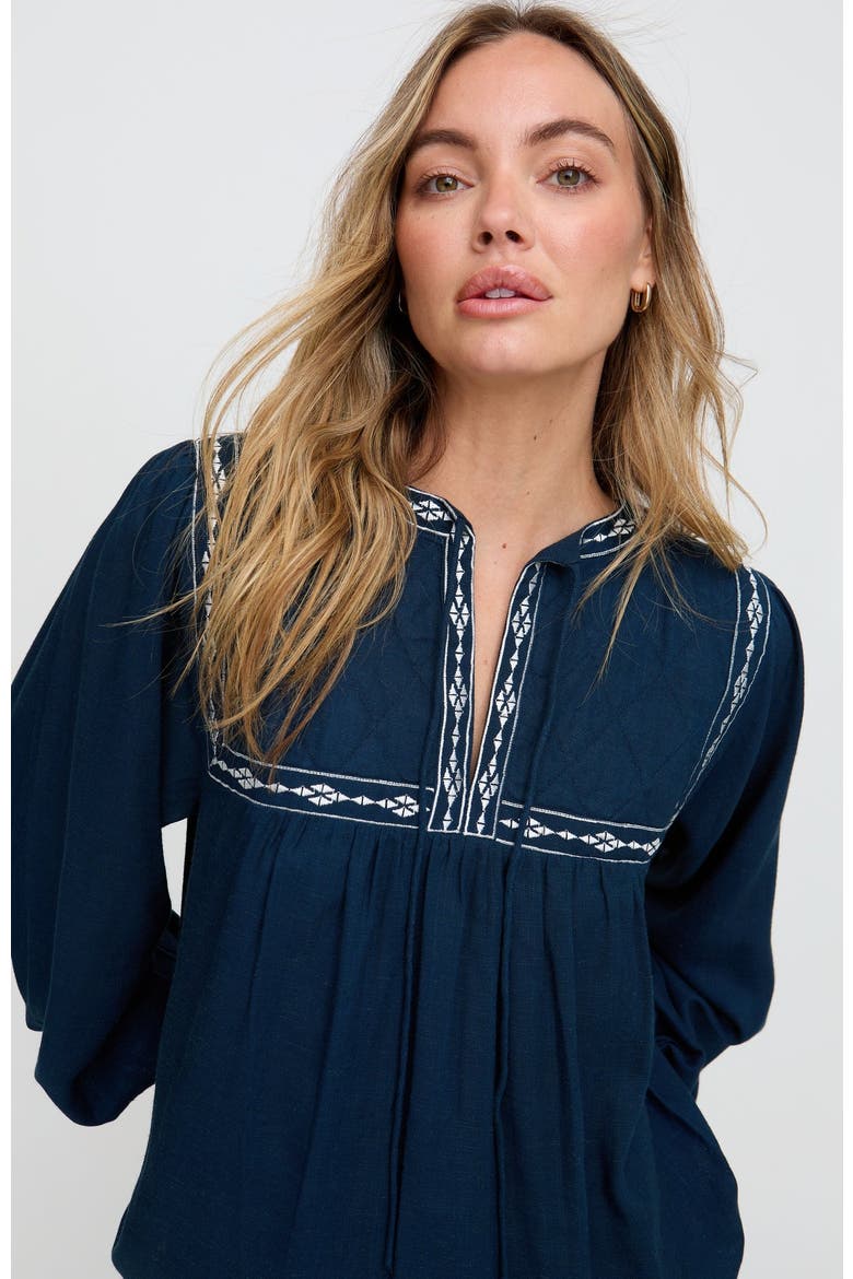 Baez Billowy Sleeve Blouse, Alternate, color, Blue