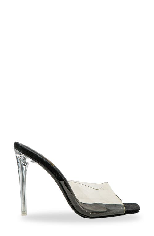 Chase & Chloe Chase And Chloe Clear Strap Stiletto Sandal