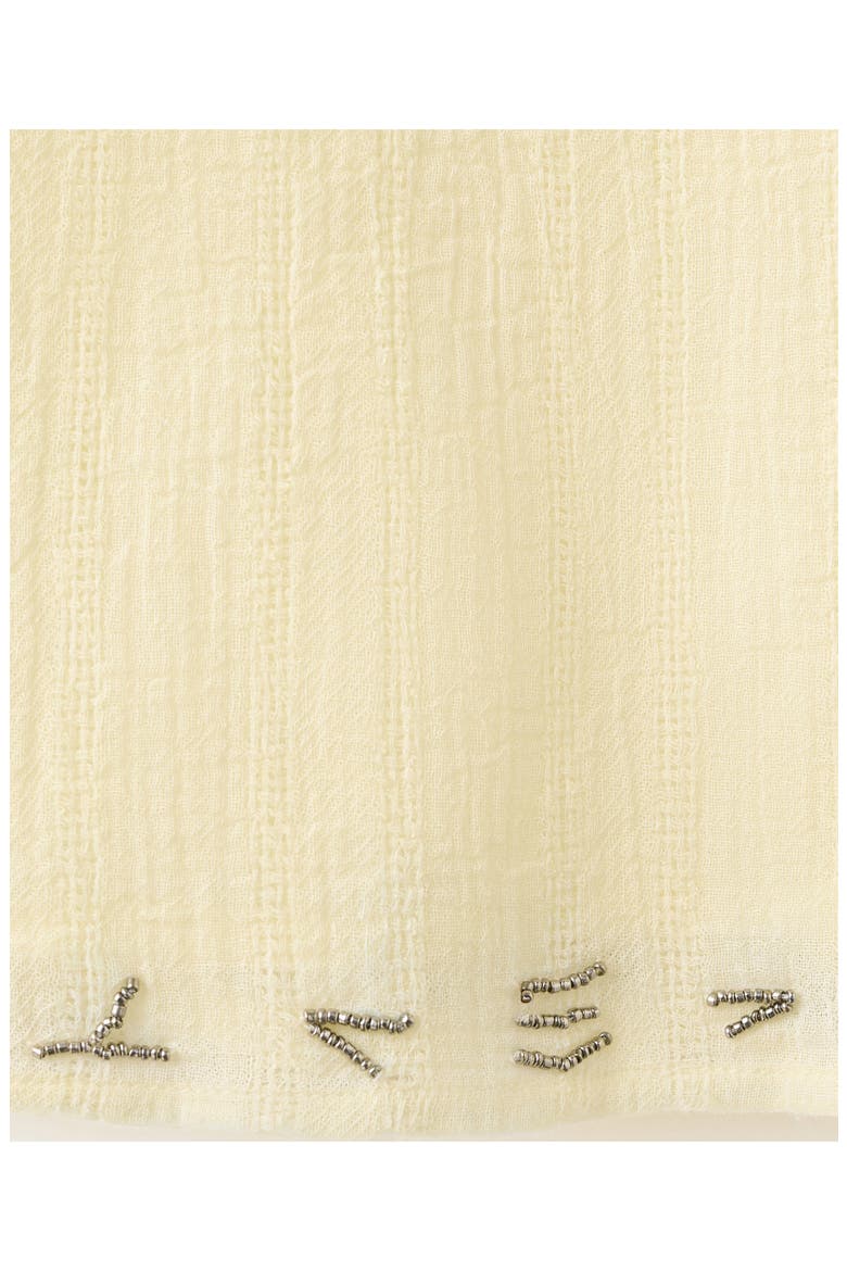 Beaded Cotton Top, Alternate, color, YELLOW