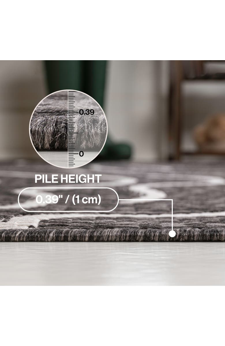 JONATHAN Y Nolan Modern Coastal Organic Shapes Indoor/Outdoor Area Rug, Alternate, color, Black/Cream