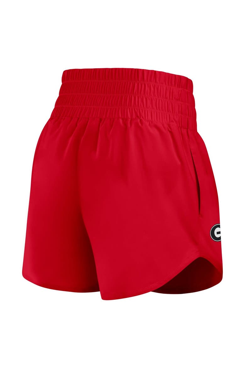 Women's Nike Red Georgia Bulldogs Performance One Dri-FIT High-Rise Shorts, Alternate, color, Red
