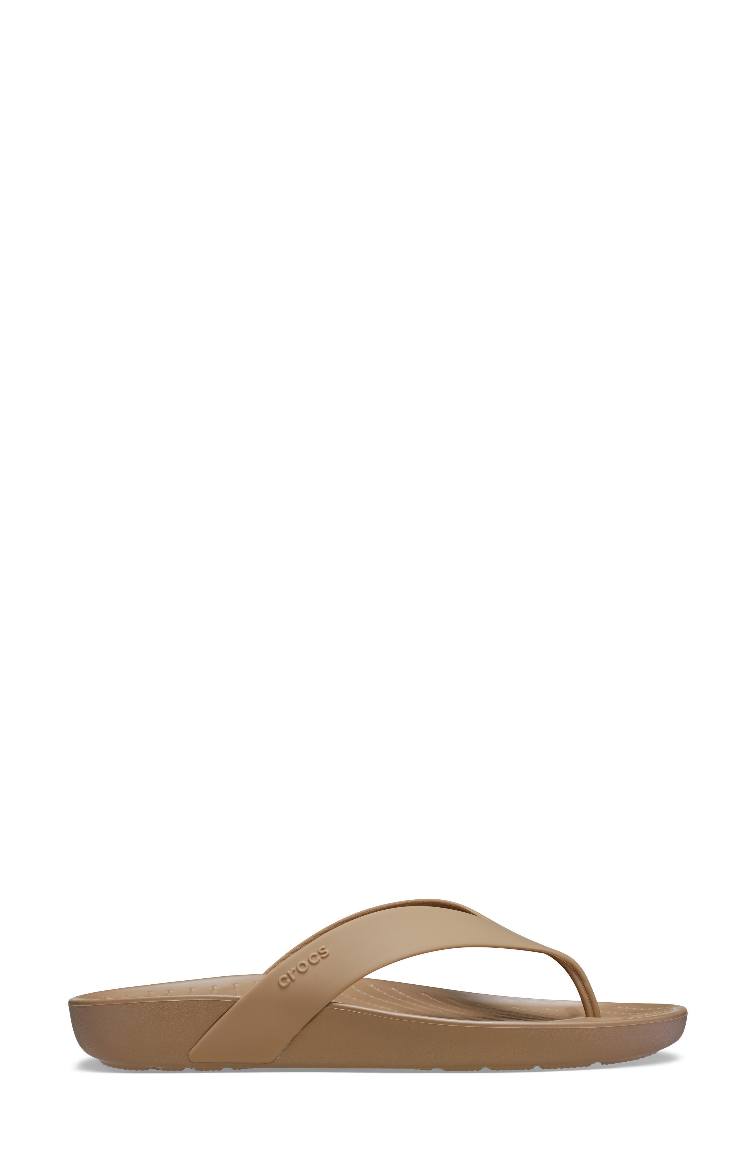 CROCS Splash Flip Flop, Alternate, color, Sepia