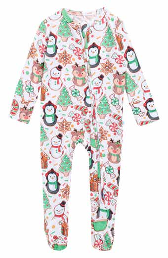 Holiday Cookie Medley Stretch Viscose Zipper Footie