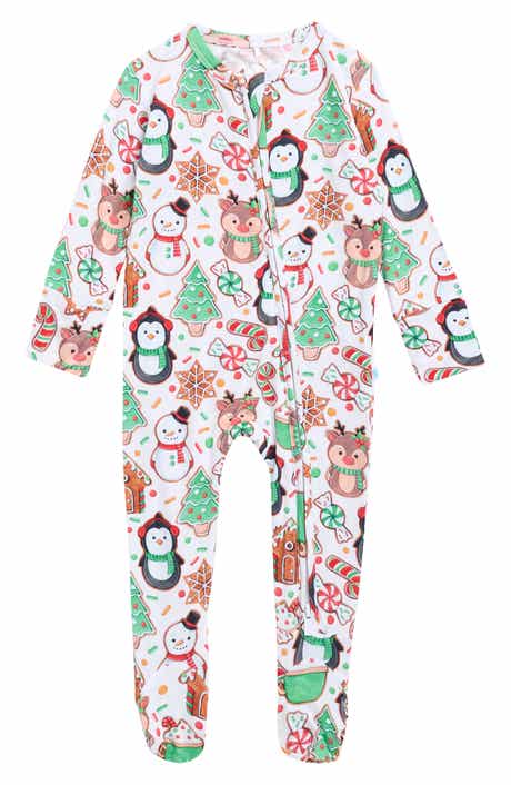 Holiday Cookie Medley Stretch Viscose Zipper Footie