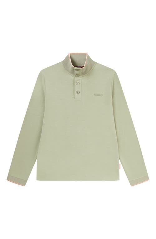 Sealskinz Saxthorpe Quarter Button Top In Green