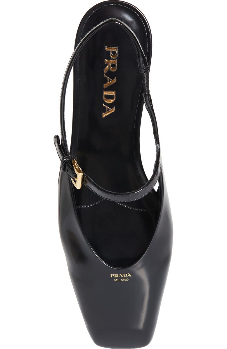 Prada Modellerie Square Toe Slingback, Alternate, color,