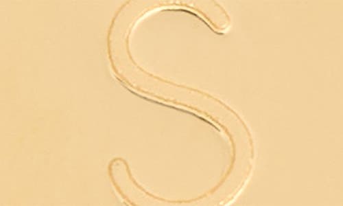 Kate Spade New York Mini S Charm In Gold