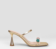 MI/MAI Naxos Cabochon Embellished Mule Sandals
