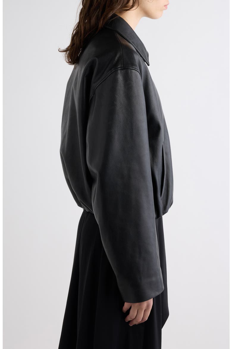 Lontea Leather Jacket, Alternate, color, BLACK