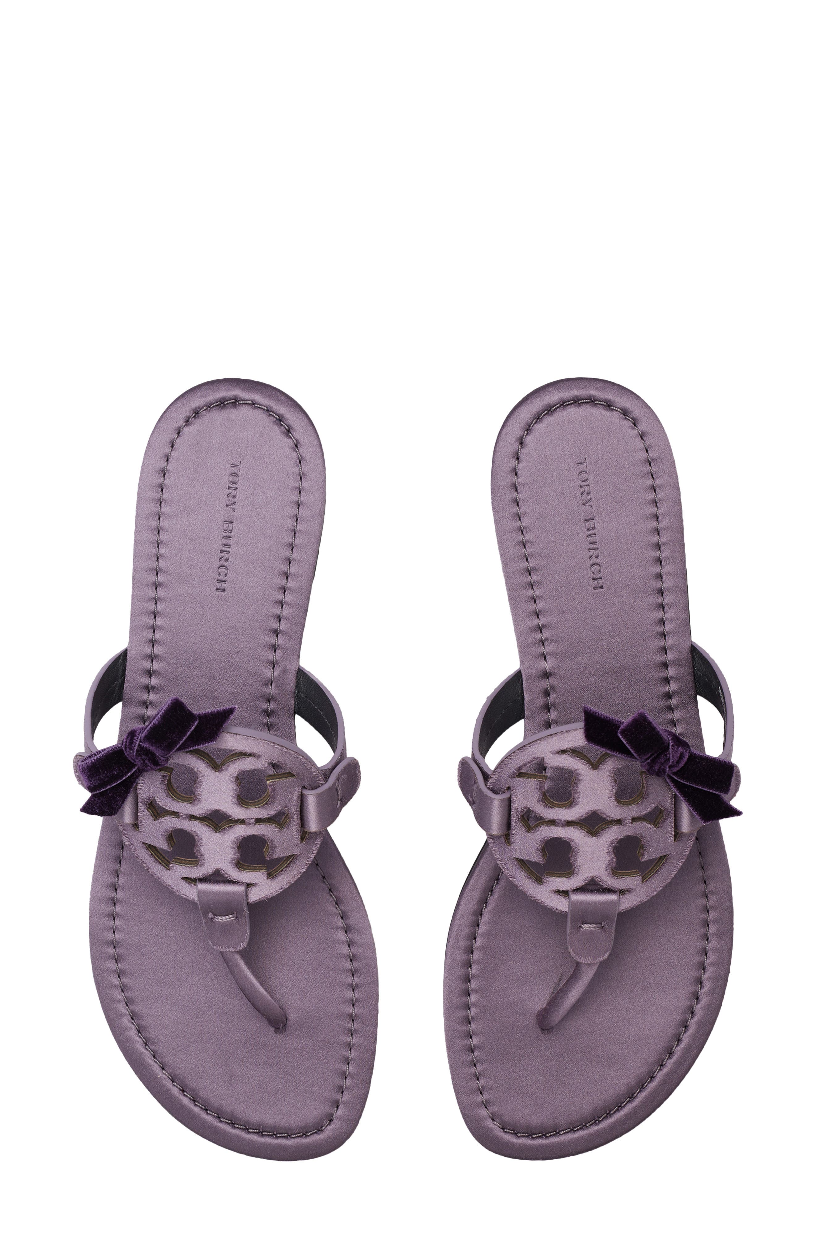 Miller Bow Sandal, Alternate, color, GRAPE / BLACK CURRANT