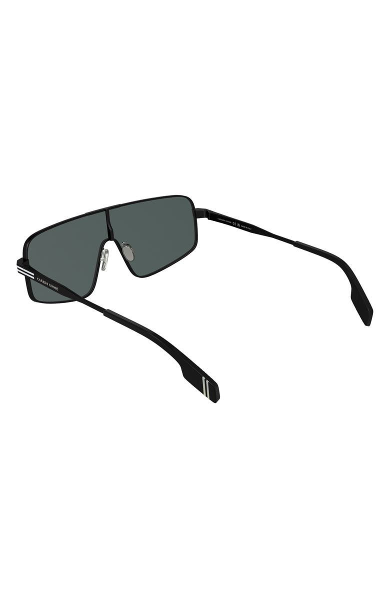 Canada Goose 58mm Gradient Modified Rectangular Shield Sunglasses, Alternate, color, Matte Black