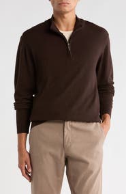 T.R. PREMIUM Slim Fit Quarter Zip Sweater