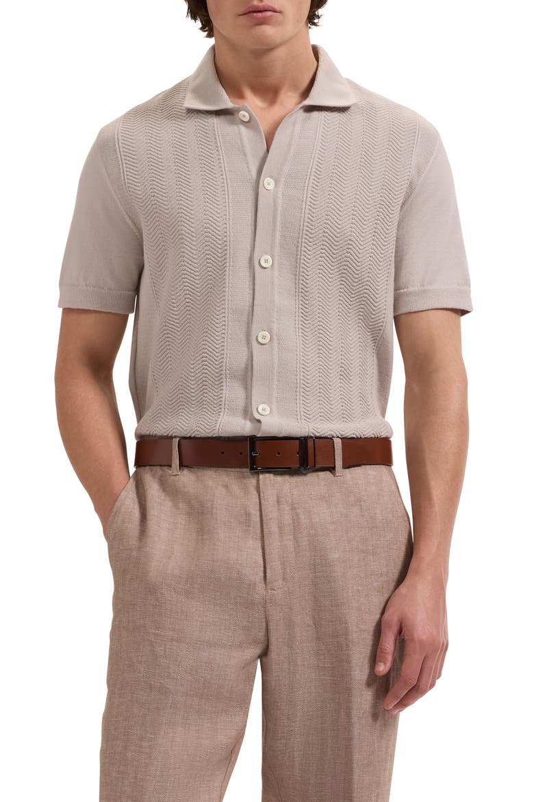 Short Sleeve Cardigan, Main, color, LIMESTONE