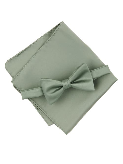Brooklyn Brigade Solid Satin Pre-tied Bow Tie