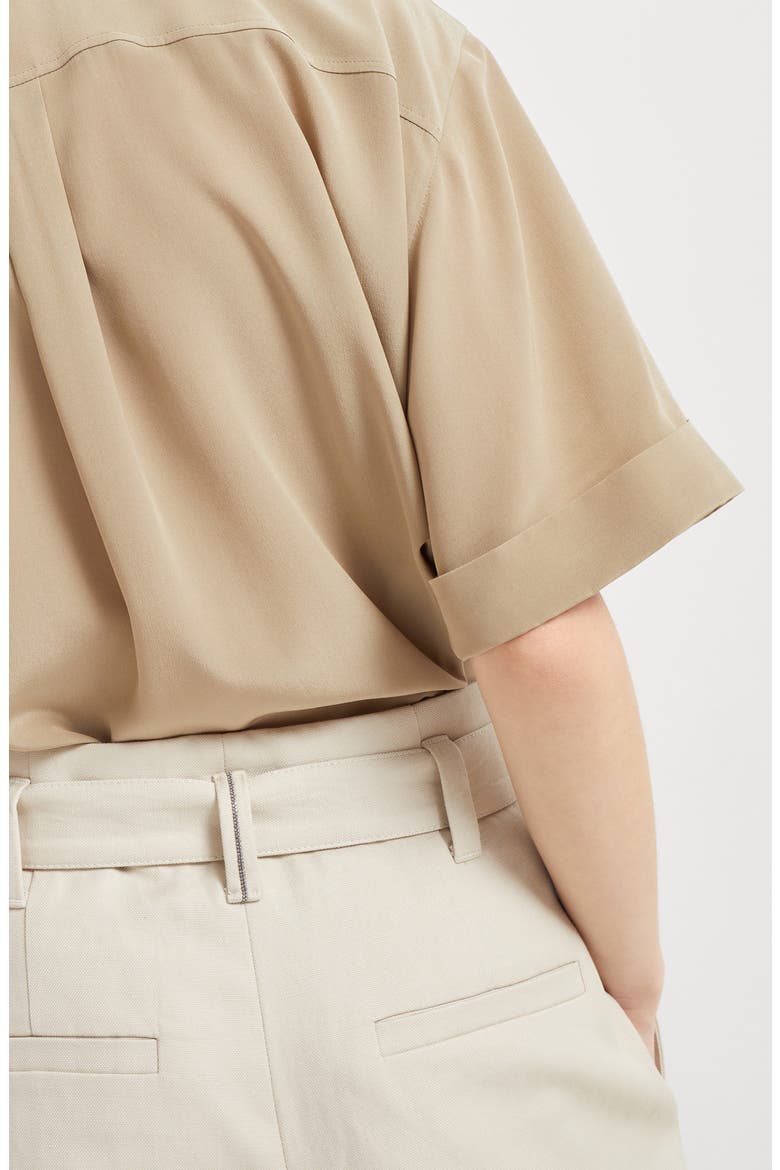 Corset cigarette trousers, Alternate, color, Beige