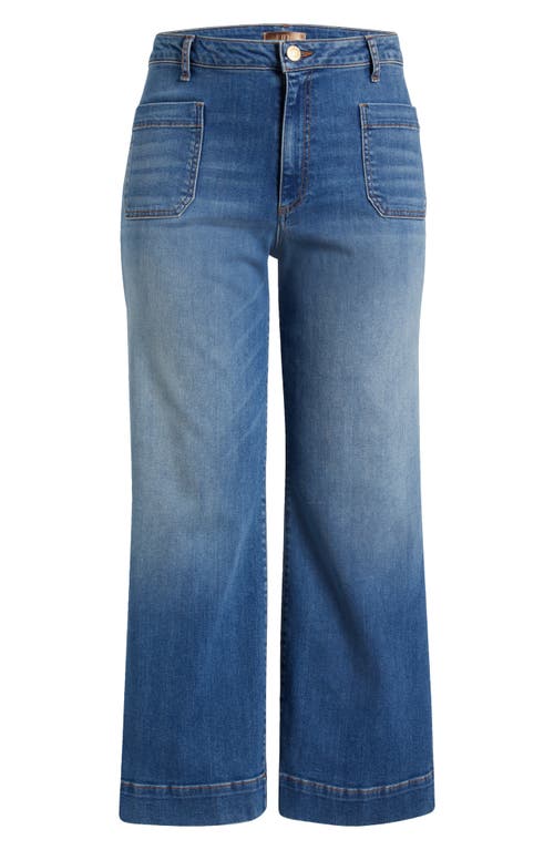 Kut From The Kloth Meg Patch Pocket High Waist Wide Leg Jeans In Blue