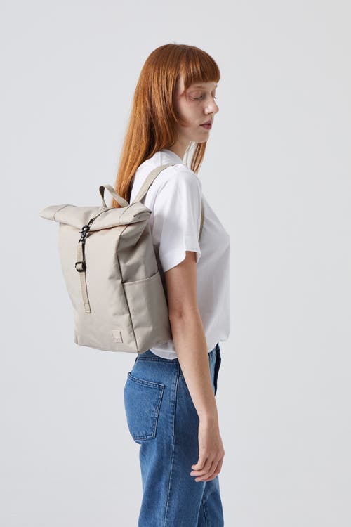 Lefrik Roll Mini Backpack In Neutral