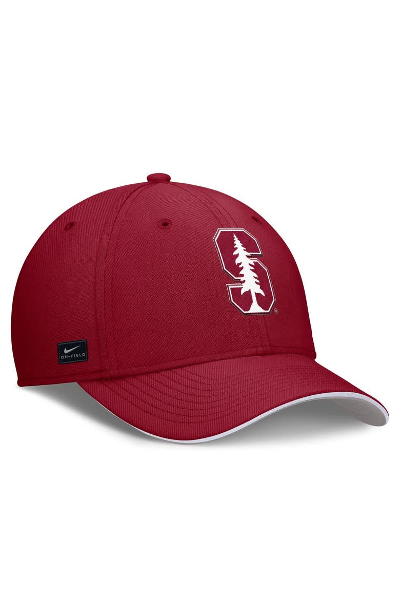 Nike Men's Nike Cardinal Stanford Cardinal 2025 Dugout Coaches Rise Swoosh Performance Flex Hat, Alternate, color, 