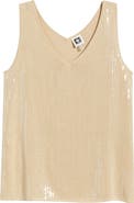 Anne Klein Double V-Neck Sweater Tank