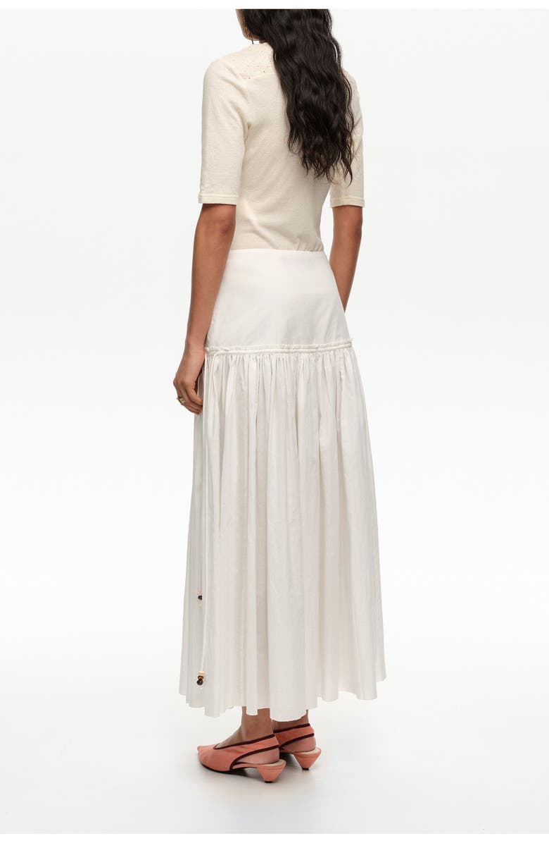 Bimba y Lola Cotton Flared Skirt, Alternate, color, White