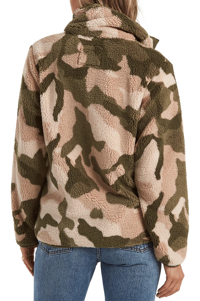Switchback Faux Shearling Pullover, Alternate, color, ACM