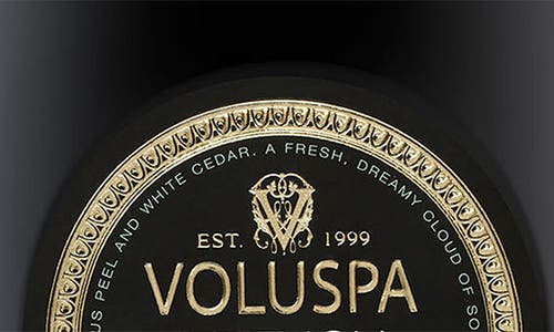 Voluspa French Linen Large Jar Candle In Black