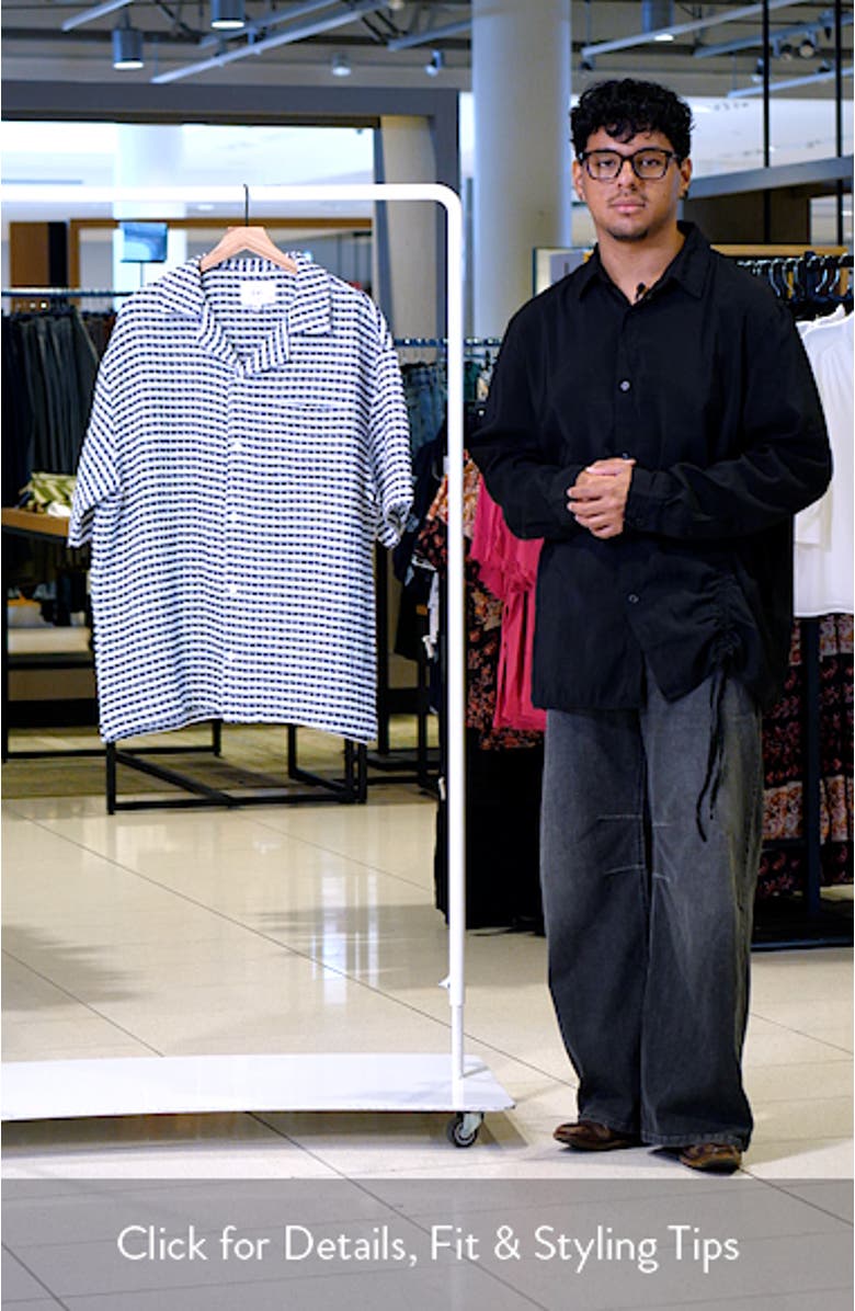 Riita Waffle Linen Camp Shirt, sales video thumbnail