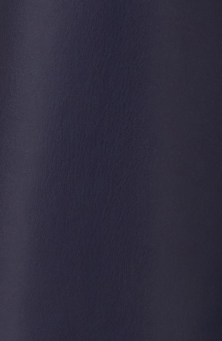 KOBI HALPERIN Fontana Belted Faux Leather Button Front Dress, Alternate, color, 