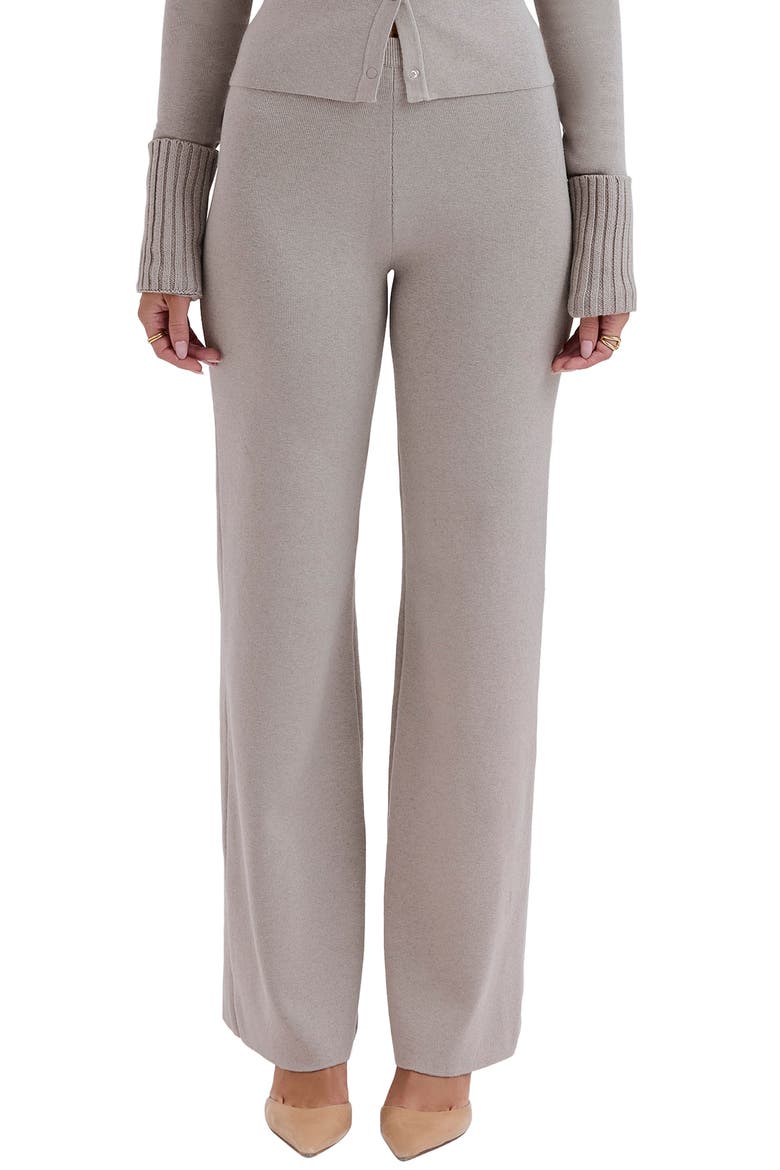 Hunter Cotton & Cashmere Blend Pants, Main, color, GREY