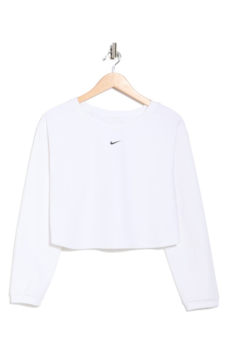 Nike One Dri-FIT Mid-Layer T-Shirt, Alternate, color, White/ Black