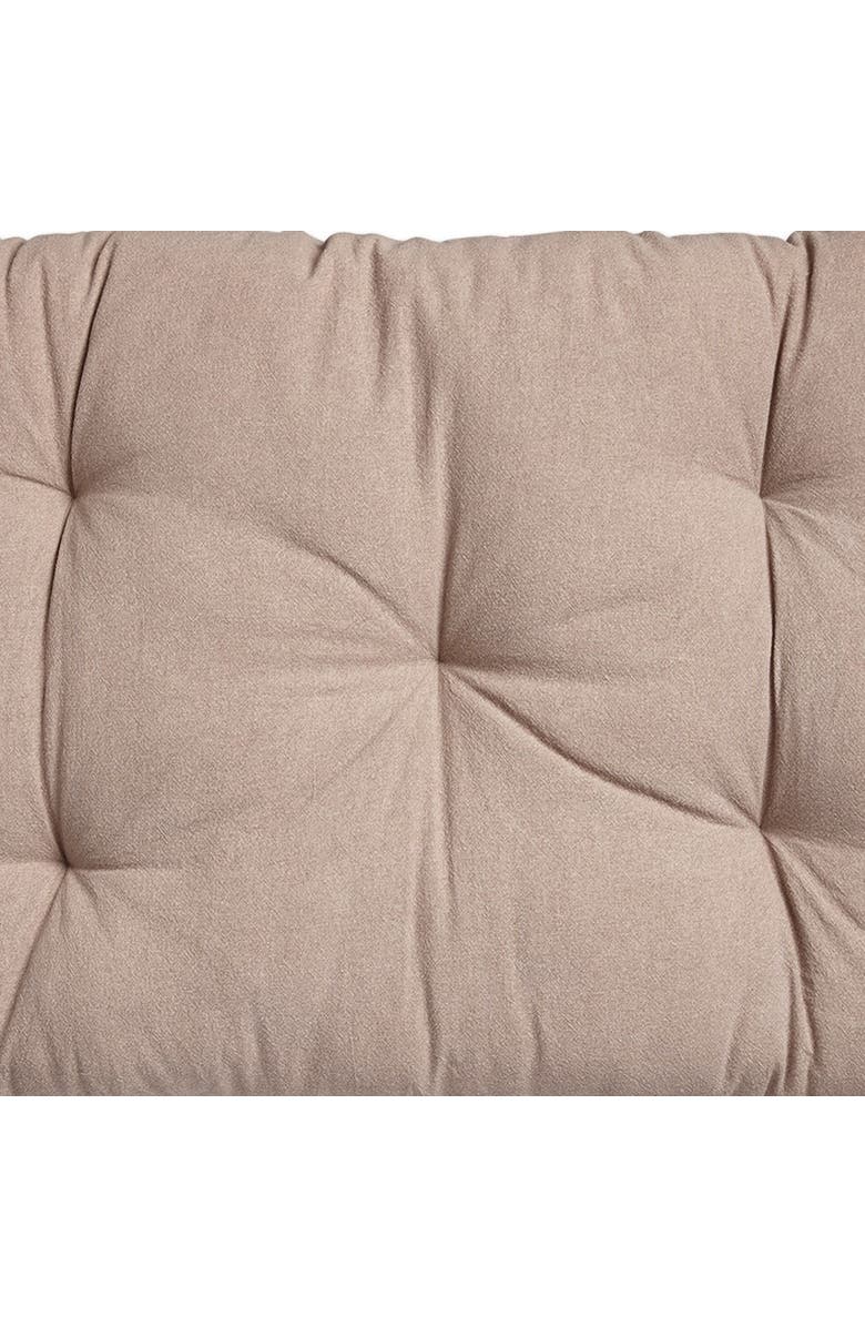 tag Beige Cotton Yarn Dyed Stone Wash Decorative Throw Pillow, Alternate, color, Beige