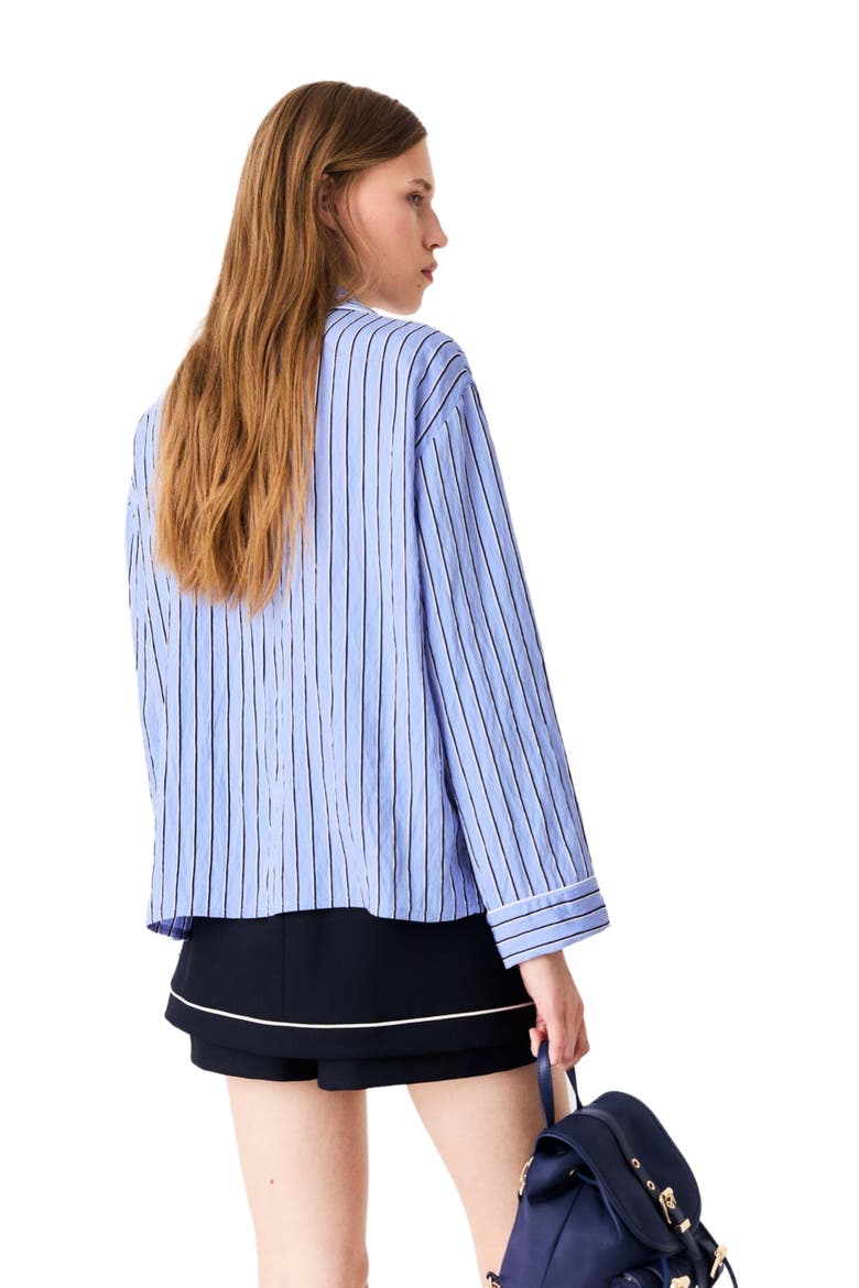 Striped shirt, Alternate, color, Blue