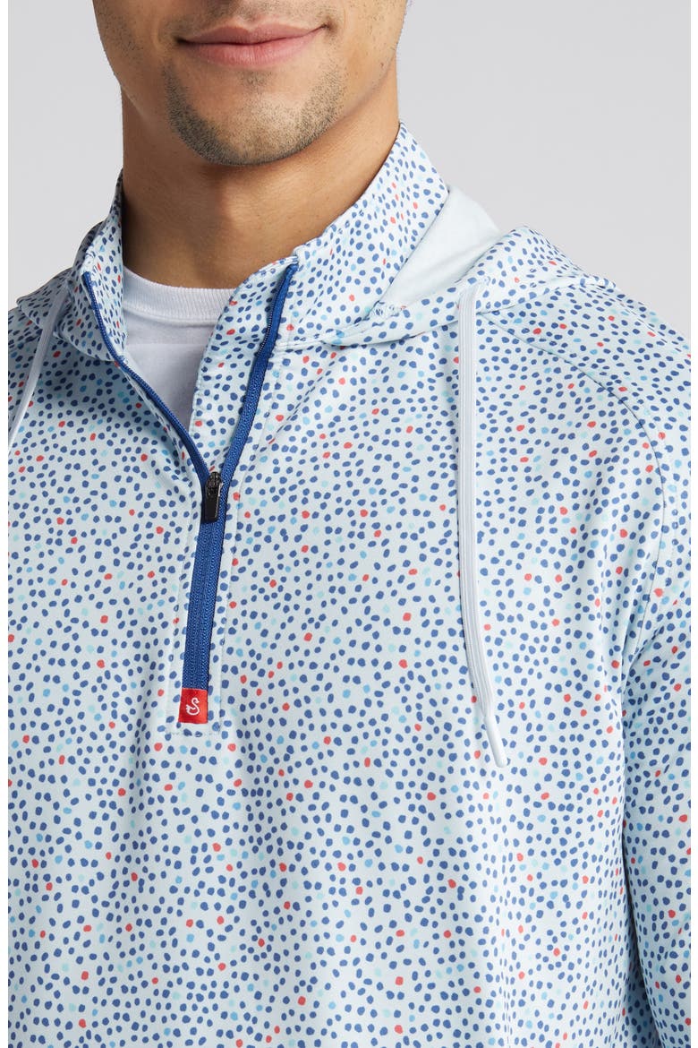Tilly Half Zip Hoodie, Alternate, color, SKY