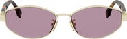 Fendi Baguette 56mm Geometric Sunglasses