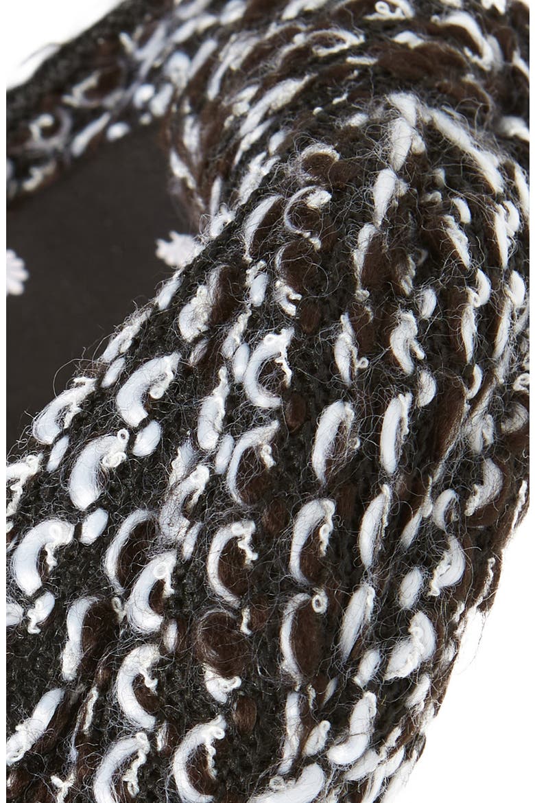 Abstract Leopard Knotted Headband, Alternate, color, BLACK AND WHITE