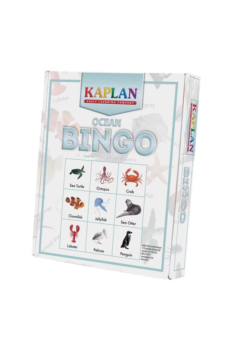 Ocean Bingo Learning Game, Alternate, color, Multicolored