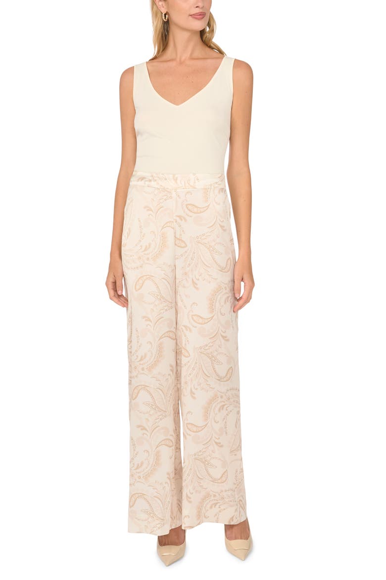 High Waist Wide Leg Pants, Alternate, color, NEW IVORY