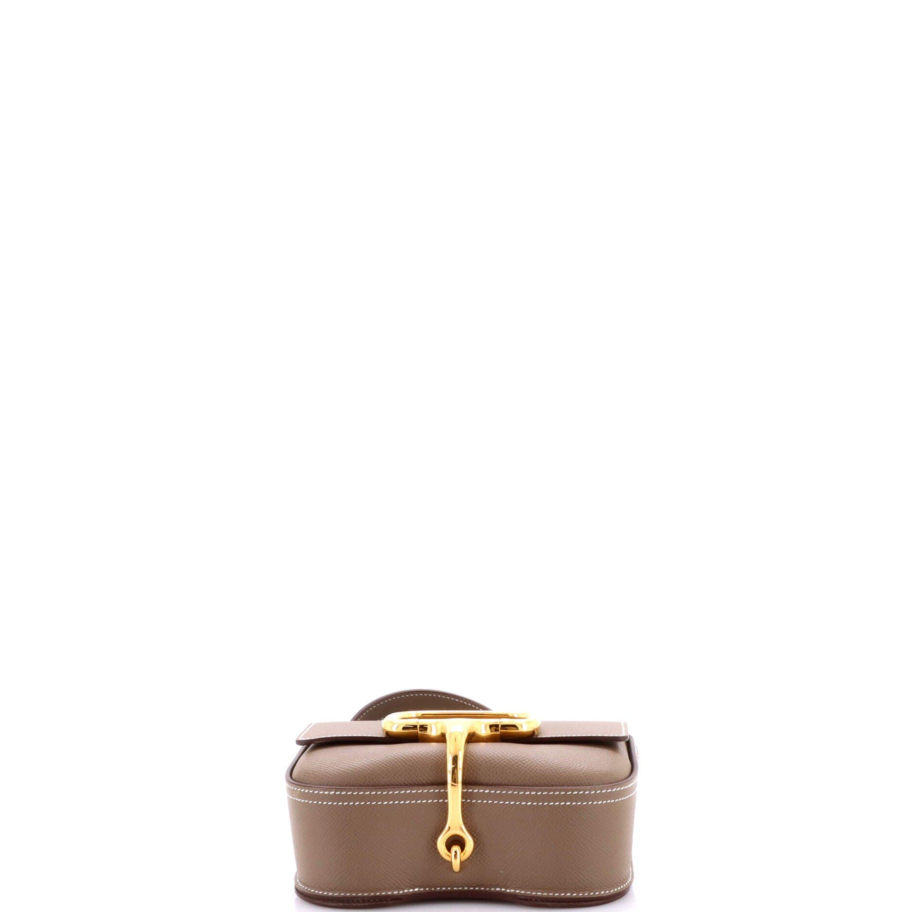 Pre-Owned Hermes Della Cavalleria Shoulder Bag Epsom Mini, Alternate, color, Etoupe